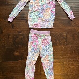 Little Sleepies Two Piece Pajama Set - Doodle Blooms